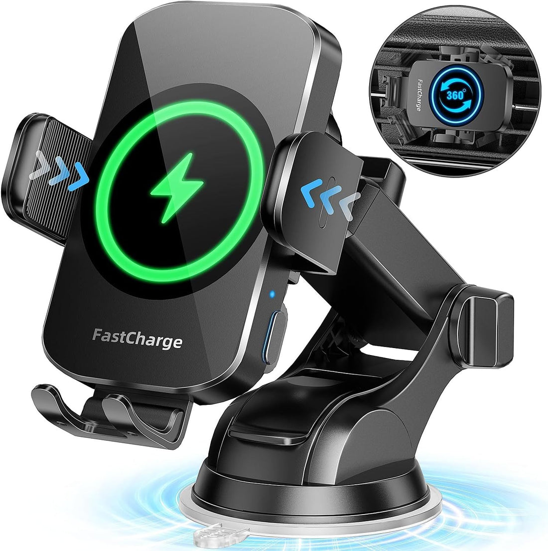 15W Wireless Car Charger | Auto Clamping Mount
