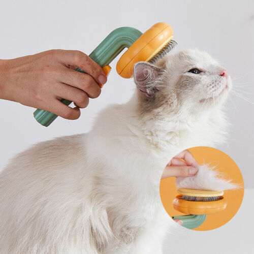 Pet Pumpkin Brush | Self-Cleaning Slicker Tool