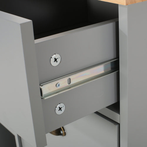 Kitchen Trolley with 2 Drawers and 1 Cabinet Door