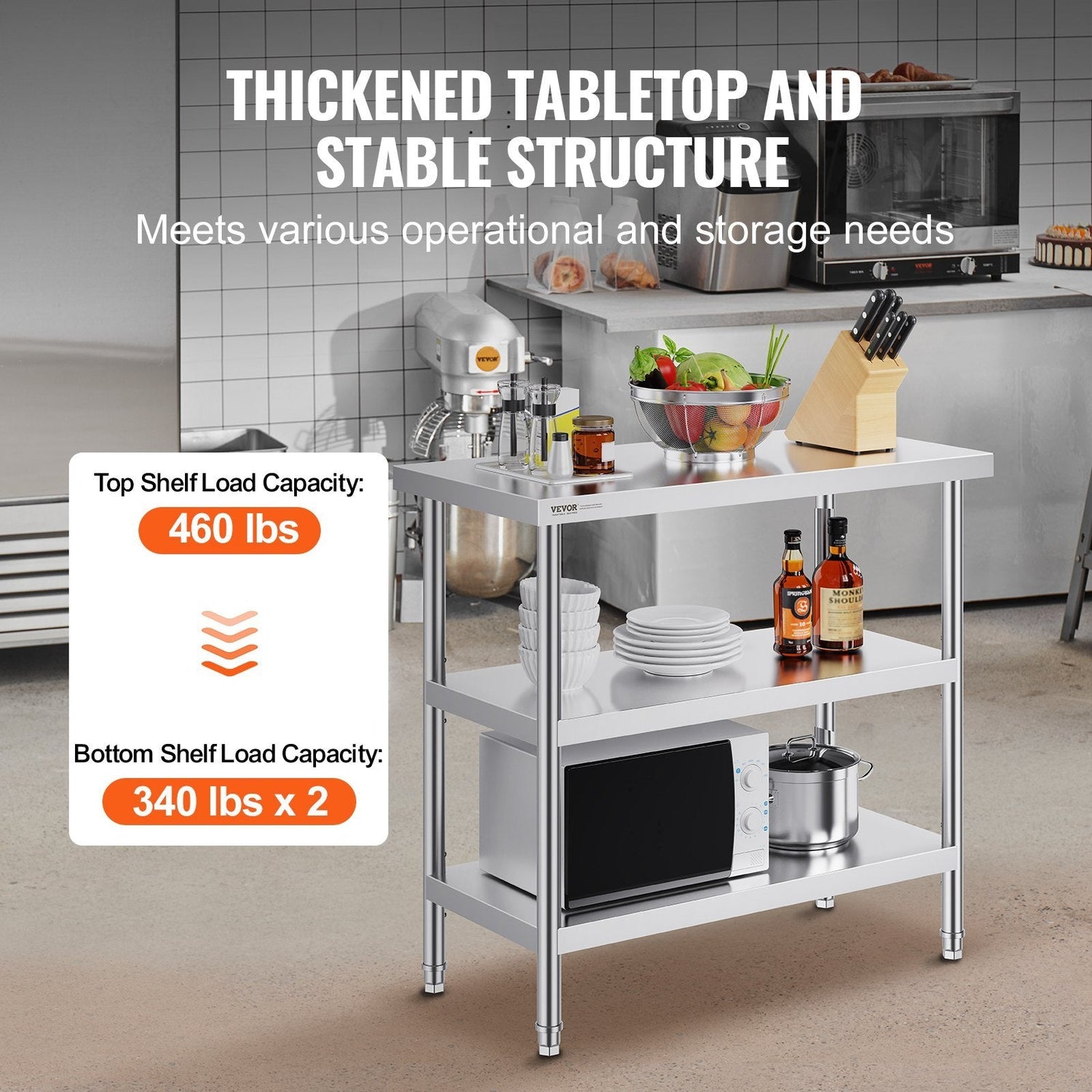 Stainless Steel Food Prep Table
