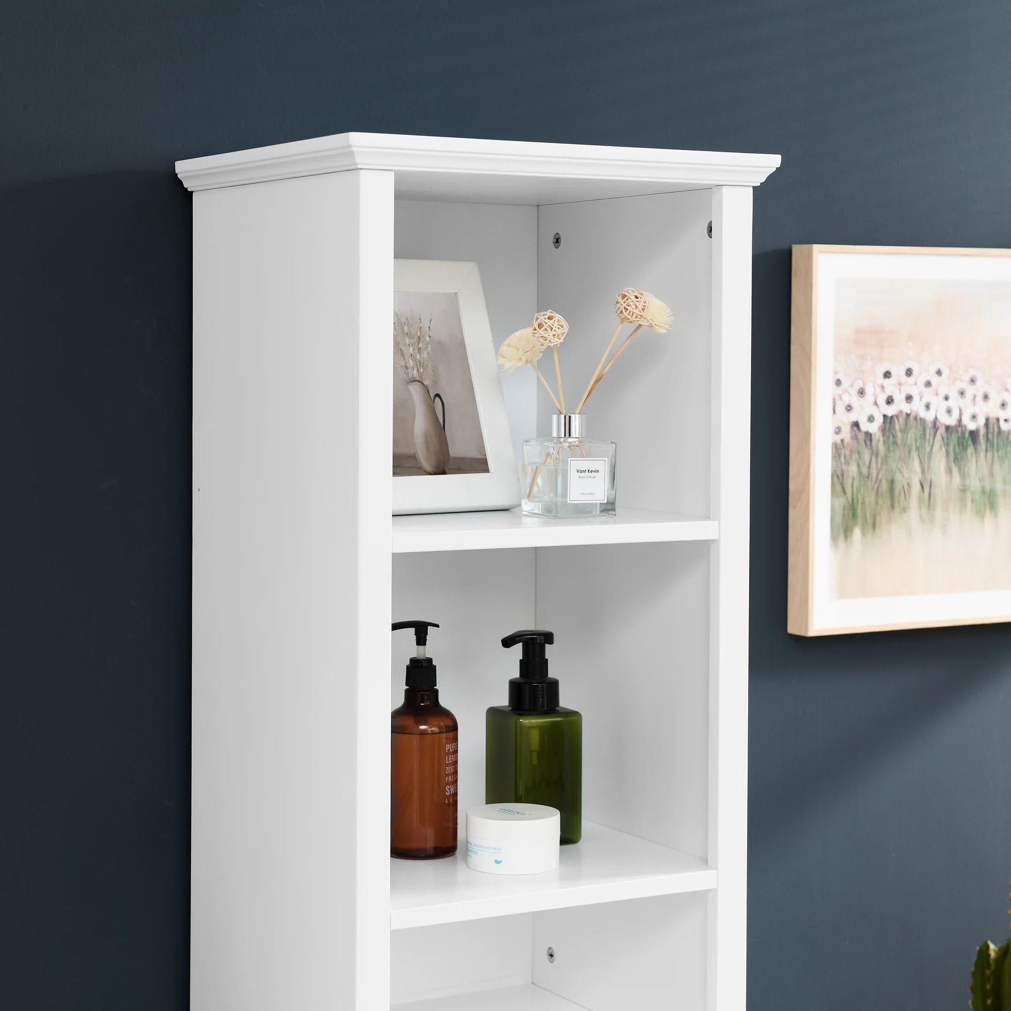 64 Inch Bathroom Storage Cabinet