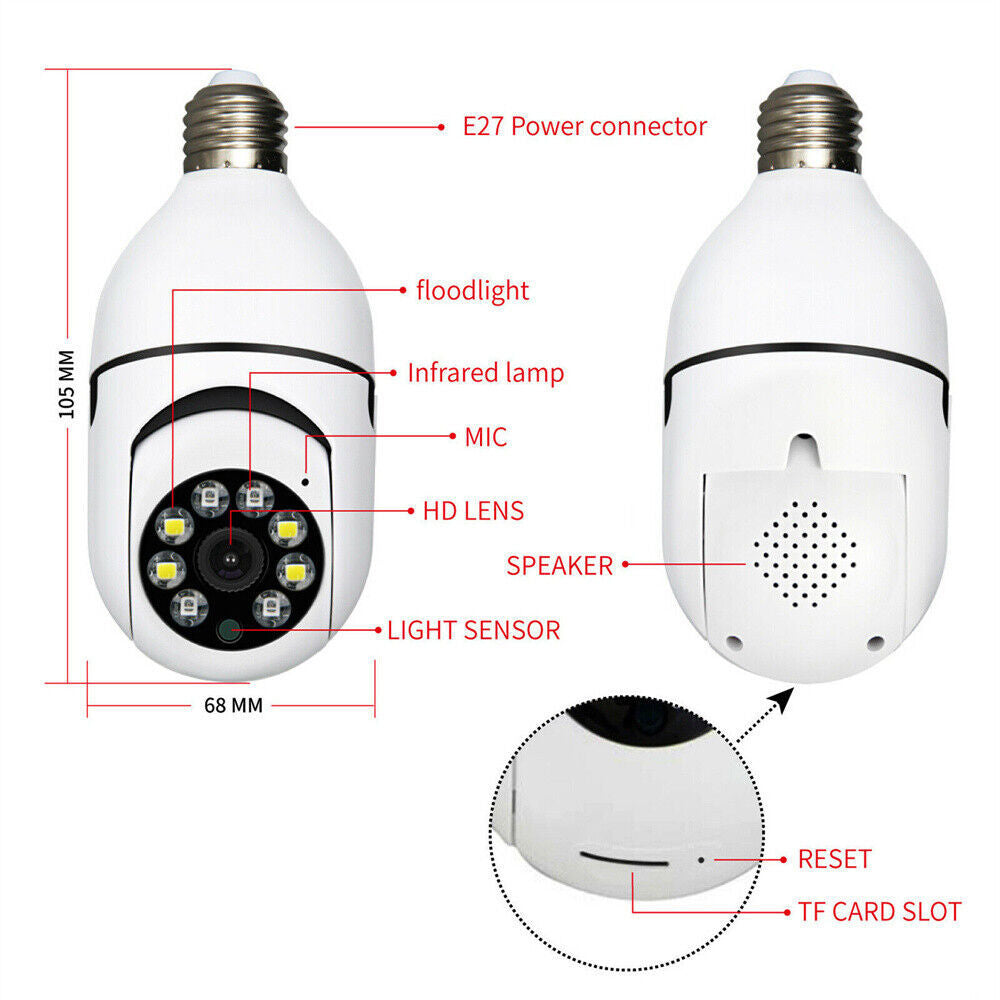 E27 Light Bulb Camera