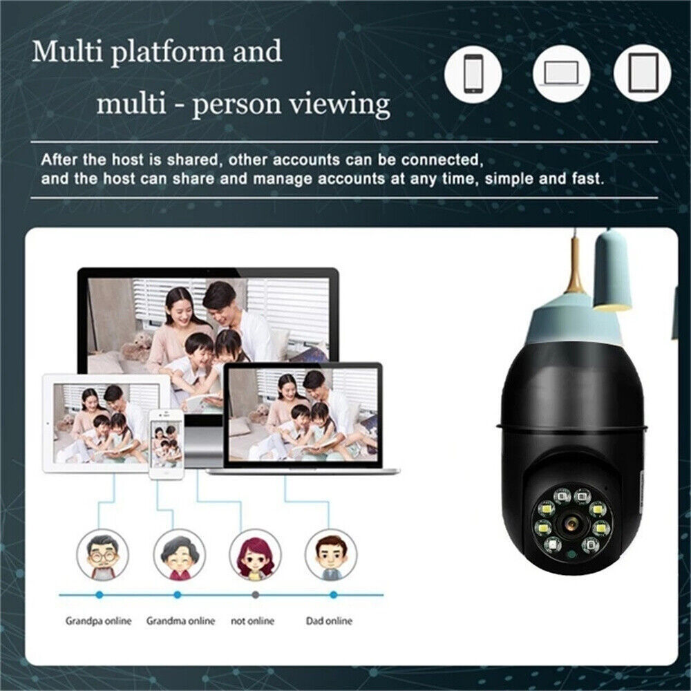 E27 Light Bulb Camera