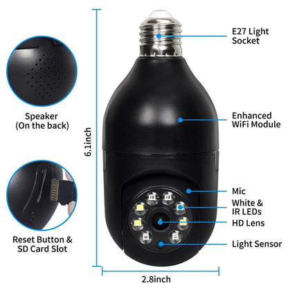 E27 Light Bulb Camera