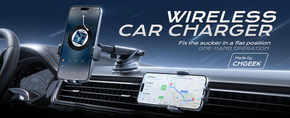 15W Wireless Car Charger | Auto Clamping Mount
